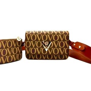 NWT Valentino Orlandi Crossbody Bags Small Brown